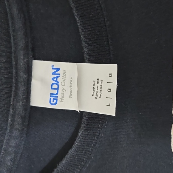 Gildan Black T-Shirt with Founding Fathers Graphic - Picture 2 of 3